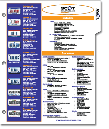 Plastic Letter Size (8.5 x 11) Sheet with Long Index Tab.