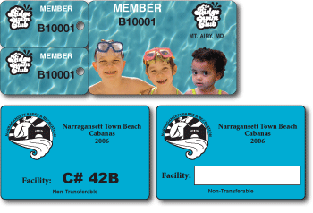 Swim Pass Card and Key Card/Tag Combo