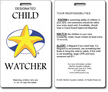 Designated Child Watcher Badge